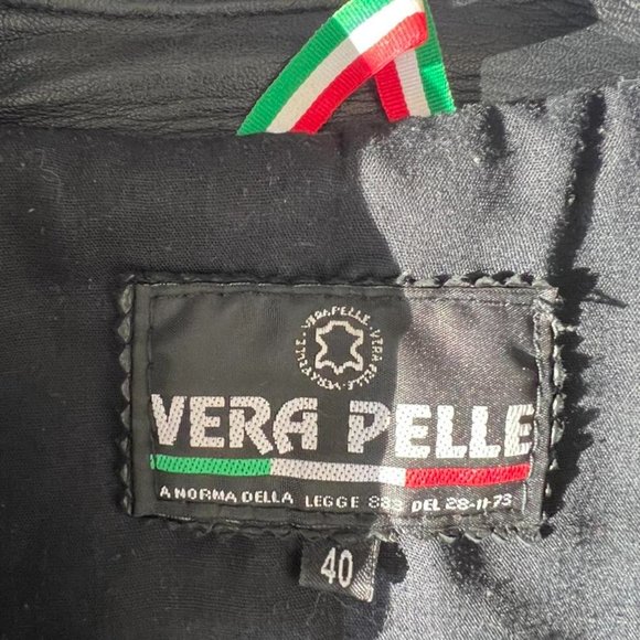 Softest Black Italian leather Jacket xs - Picture 4 of 4